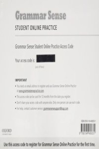 Grammar Sense: (All levels): Online Practice Access Code Card