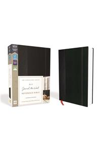 NIV, Journal the Word Reference Bible, Hardcover, Black, Red Letter Edition