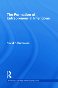 Forming Entrepreneurial Intentions