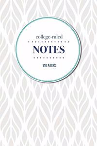 College-Ruled Notes