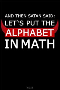 And then Satan said