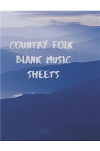 Country Folk Blank Music Sheets