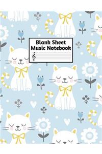 Blank Sheet Music Notebook