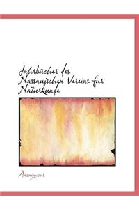 Jahrbucher Des Nassauischen Vereins Fur Naturkunde