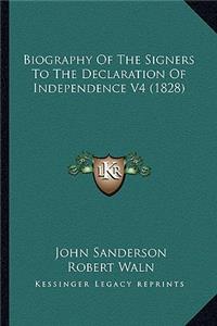 Biography of the Signers to the Declaration of Independence Biography of the Signers to the Declaration of Independence V4 (1828) V4 (1828)