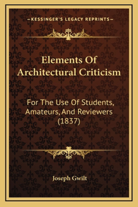 Elements Of Architectural Criticism