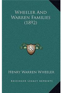 Wheeler And Warren Families (1892)