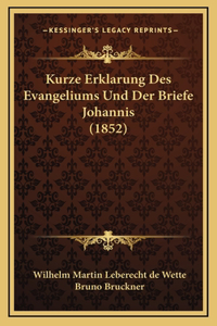 Kurze Erklarung Des Evangeliums Und Der Briefe Johannis (1852)