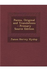 Poems, Original and Translations