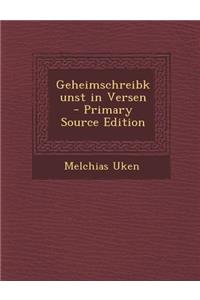 Geheimschreibkunst in Versen