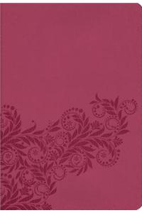 NKJV, Ultraslim Reference Bible, Imitation Leather, Dark Pink, Red Letter Edition
