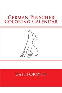 German Pinscher Coloring Calendar