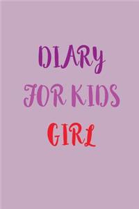 Diary For Kids Girl