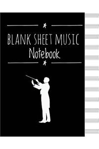 Blank Sheet Music Notebook - Musicians Journal (Showtime)