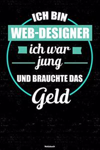 Ich bin Web-Designer ich war jung und brauchte das Geld Notizbuch