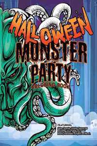 Halloween Monster Party Coloring Book