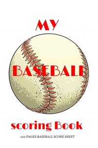 Baseball scoring Book