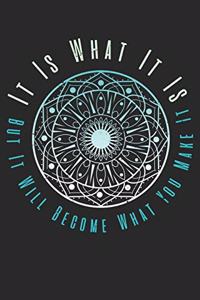 It Is What It Is But It Will Become What You Make It