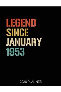 Legend Since January 1953 2020 Planner