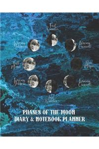 Phases of the moon diary & notebook planner