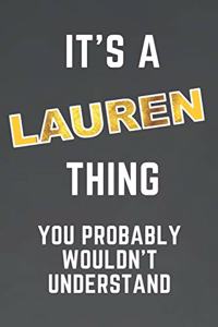 It's a LAUREN think you probably wouldn't understand