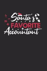 Christmas Santa's Fav Accountant Notebook