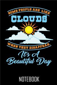 Beautiful Day Clouds - Notebook - Notizbuch - 100 Seiten - 100 Pages - Journal