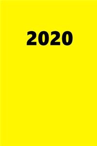 2020 Daily Planner 2020 Yellow Color 384 Pages
