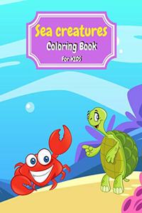 Sea Creatures Coloring Book For Kids