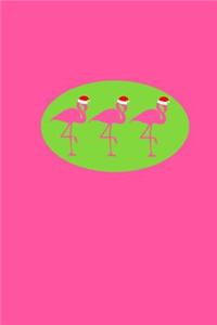 Christmas Flamingos Journal