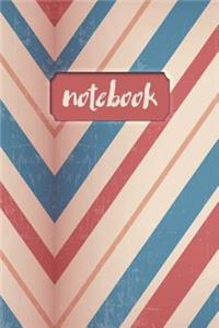 Notebook: Grunge Stripe Notebook for Men