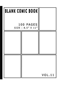 Blank Comic Book 100 Pages - Size 8.5