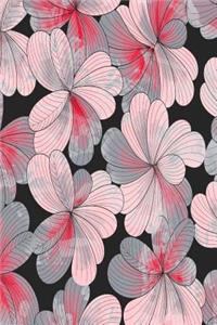 Pink Flowers Pattern Journal