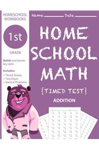 1st Grade Homeschool Math Timed Test