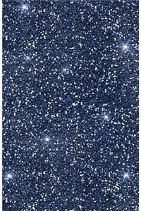 Glitzer Notizbuch Blau