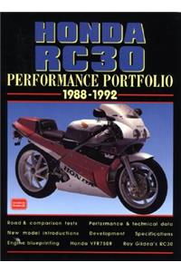 Honda Rc30 Performance Portfolio 1988-1992