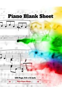 Piano Blank Sheet