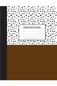 Marble and Brown Background - Graph Paper Notebook