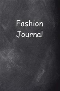 Fashion Journal Chalkboard Design