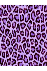 Purple Leopard Print Notebook