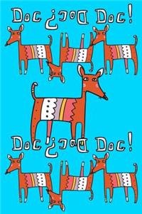 Bullet Journal Notebook for Dog Lovers, Red Dogs in a Row 2