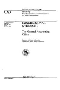 Congressional Oversight: The General Accounting Office