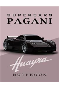 Supercars Pagani Huayra Notebook