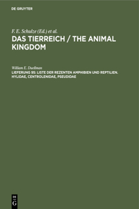 Liste Der Rezenten Amphibien Und Reptilien. Hylidae, Centrolenidae, Pseudidae