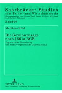 Die Gewinnzusage Nach § 661a Bgb