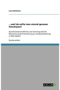 ...weil da sollte man einmal genauer hinschauen!