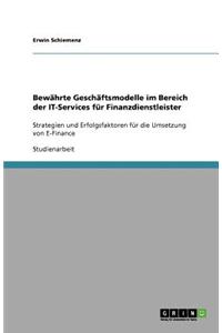 Bewährte Geschäftsmodelle im Bereich der IT-Services für Finanzdienstleister