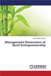 Management Dimensions of Rural Entrepreneurship