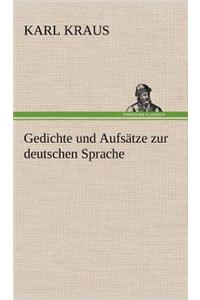 Gedichte Und Aufsatze Zur Deutschen Sprache