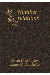Number relations
